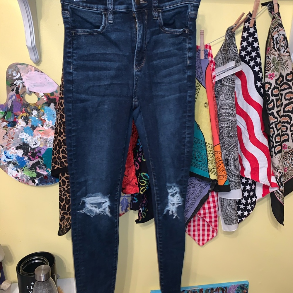 American Eagle High Rise Stretch Jeans